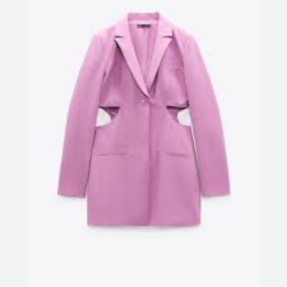 ZARA Cutout Blazer Dress in Lilac Color SIZE XXL